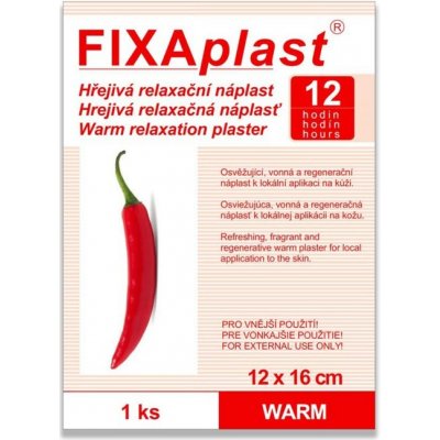 Alfa Vita Náplasť Fixaplast WARM hrejivá 12x16cm 1ks