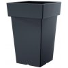 PlasticFuture Kvetináč Lofly Sweet tmavosivý, 28,9 cm
