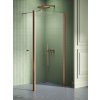 New Trendy New Soleo Copper Brushed stena sprchového kúta walk -in 100 cm medená brúsený/sklo priehľadné K-2120