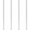 Walteco Sada nábytkových nôh ø 30 x 800 mm oceľ biela 50 kg 4 ks 50630