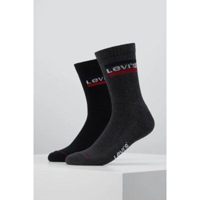 Levi's ponožky 2 Pack 37157-0153 Black/grey Sivá