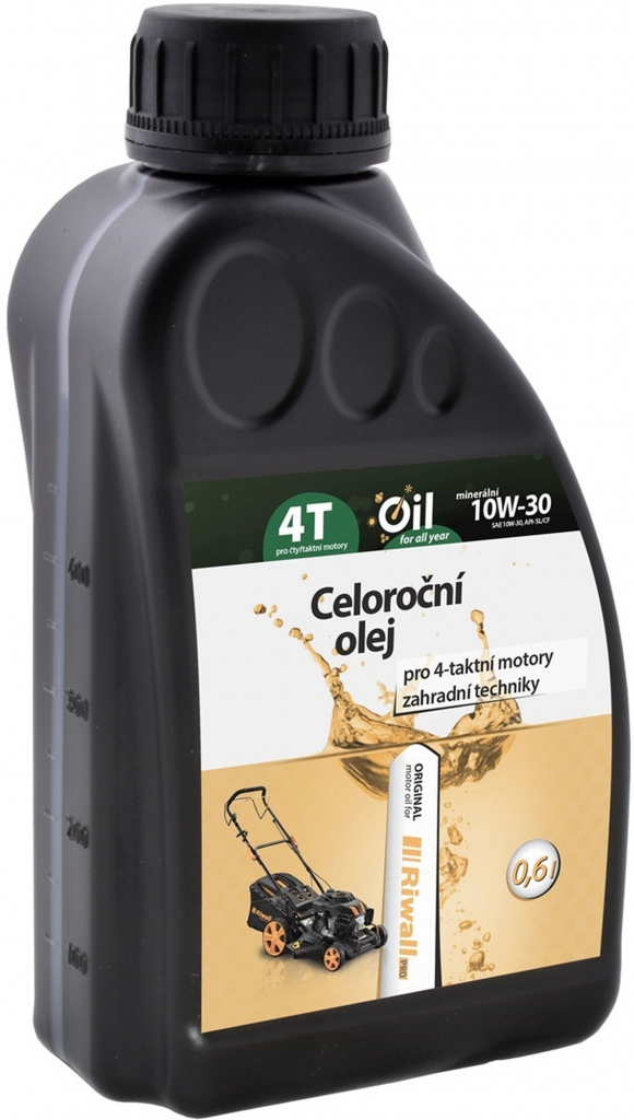 Riwall PRO Celoročný olej pre 4-taktné motory 10W-30 600 ml