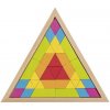 Drevená mozaika Trojuholník