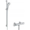 Hansgrohe Croma Select S - Sprchový set Vario s termostatom, 3 prúdy, sprchová tyč 90 cm, biela/chró - 27014400