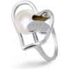 Tiniana Stříbrný prsten s pravou říční perlou TAJ-0100 Velikost: 56