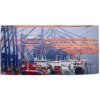 Sablio Uterák Lode v prístave - 70x140 cm