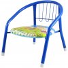 Jenifer Child-100-Blue detská stolička s pískajúcim podsedákom, kovová, 36x36x36cm, modrá