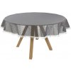 Livarno home Obrus na záhradný stôl (okrúhly, sivá) (100389753)