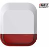 iGET SECURITY EP11 - vonkajšia siréna napájaná batériou alebo adaptérom, pre alarm M5 EP11