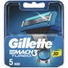 Gillette Mach3 Turbo 3D Náhradné hlavice 5ks