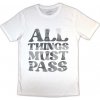 Tričko George Harrison - All Things Must Pass Text Infill, Unisex,Biela,XXL