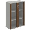 Hobis Policová skriňa Strong, 80x115,2x40 cm, orech/sivá