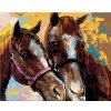 Zuty – Maľovanie Podľa Čísel – Dva Hnedé Kone, 80 × 100 cm, Plátno 8596530076629