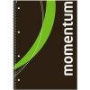 Špirálový zošit, A4, čistý, 90 listov, perforovaný, dierkovaný, VICTORIA PAPER, Momentum