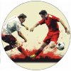 Jedlý papier 2 futbalisti 3 19,5 cm - Pictu Hap