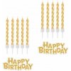Godan Sada sviečok narodeniny happy birthday zlaté 7 cm
