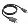 Kábel C-TECH DisplayPort/HDMI, 2m, čierny CB-DP-HDMI-20
