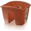 Nohel garden Truhlík CROWN na zábradlí plastový terakota 24x28cm
