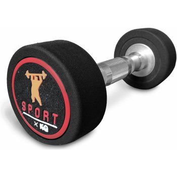 SEDCO Jednoruční činka SPORT ROUND RUBBER, 12,5 kg