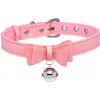 Master Series Golden Kitty Collar with Cat Bell Pink