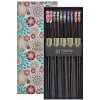 Tokyo Design Studio Čínske paličky set 5 párov Nippon kvetinový v krabičke