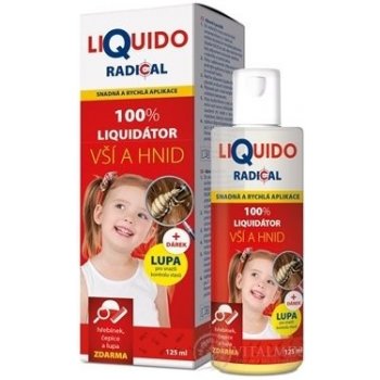 Liquido Radical pri výskyte vší a hníd 125 ml + hrebienok a čiapka Simply you pharmaceuticals darčeková sada