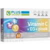 PLUS LEKÁREŇ Vitamín C + D3 + zinok tbl 1x30 ks