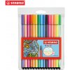 Fixy vláknové STABILO Pen 68, sada 10 + 5 ks neon
