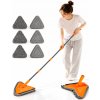 MOP PLOCHÝ S NÁHRADOU Z MIKROVLÁKNA, nastaviteľný 90–200 cm