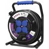 Predlžovací kábel na bubne, 4 zásuvky 3x2,5mm2 (30m) GUMA, IP44