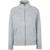 Fruit of the Loom Mikina Premium Lady-Fit Sweat Jacket na zip, dámská COT-16211661004 XL Melír šedá