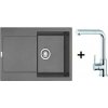 Franke SET G40 granitový drez MRG 611.084 sivý kameň + drezová batéria FN 0147