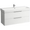 Kúpeľňová skrinka pod umývadlo Laufen Base 116x53x44 cm biela mat H4024921102601