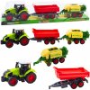 LEAN TOYS Traktor s prívesom a lisom na seno