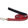 Nylonové vodítko Red dingo Cosmos červené šírka: 12 mm