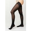 Pančuchy zdravotné kompresívne stehenné G93117 Lycra L Čierna Zatvorená