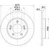 Brzdový kotúč HELLA PAGID 8DD 355 126-501