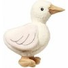 Baby Ono plyšová hračka Goose Zoe s hrkálkou krémová