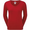 FootJoy W svetr Woll Blend V-Neck červený L