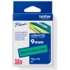 TZE-721, zelená/čierna, 9 mm - páska BROTHER TZ721 čierne písmo, zelená páska Tape (9mm) (TZE721)
