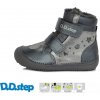 Detské dievčenské zimné BAREFOOT topánky D.D.step dark grey W063-798 36