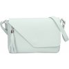 Dámska kožená crossbody kabelka Italia Kalia - modro-zelená