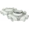 Dvojitý plastový distribučný box Dalap Flexitech PADB, 12 vývodov s Ø 90 mm, príruba Ø 200 mm