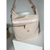 Béžová kabelka na rameno GROSSO