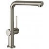 Hansgrohe M54 - Drezová batéria Talis s výsuvnou koncovkou, vzhľad nehrdzavejúcej ocele 72808800
