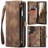 PROTEMIO 68791 WALLET Ochranný kryt s peňaženkou 2v1 pre Samsung Galaxy S24 Ultra 5G hnedý