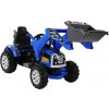 Lean elektrický traktor s naberačkou modrá
