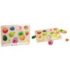 Teddies puzzle/vkladačka doskové ovocie