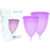 Stercup fda silicone menstrual cup pack size s + l lilac 2 ks