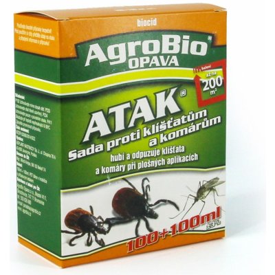 AgroBio Atak Sada proti klíšťatům a komárům 100 + 100 ml